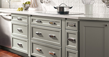 <p>Designed to be accessible, priced to be attainable, and constructed to be sustainable – affordable kitchen and bathroom cabinets from Homecrest® make your ideas a reality – transforming your space into a happier, more organized home.</p>
