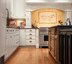 Dynasty Cabinetry  Style: Casual  Material: Maple  Finish: Oyster and Chestnut