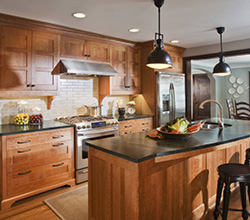 Artisan Stone Saratoga Black Soapstone Countertop in Kitchen